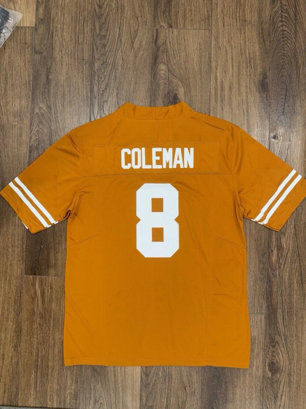 Cam Coleman Orange Stitched Jersey Vapor